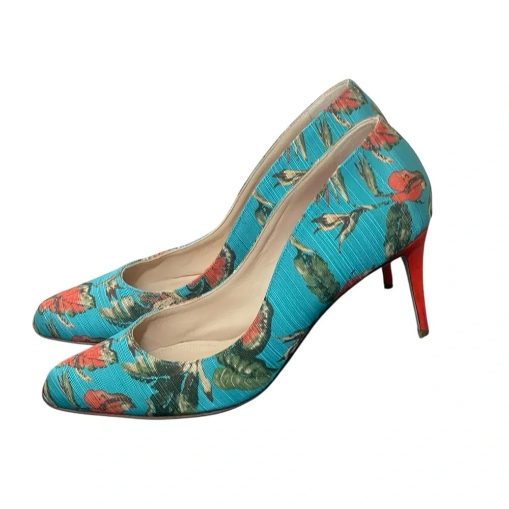 Paul Andrew Women Heels - Vestiaire Collective Floral size 38 - Picture 4 of 13